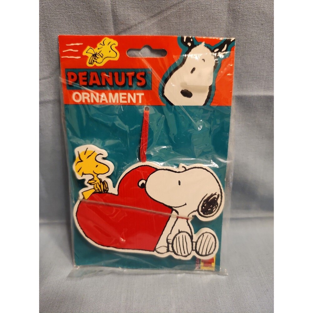 Snoopy and Woodstock Kurt Adler Flat Christmas Ornament PEANUTS New W1